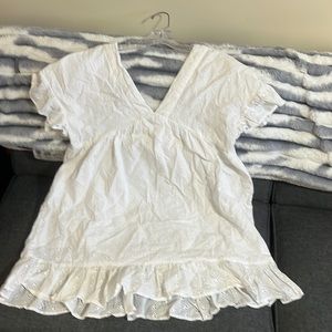 ASOS, white mini dress, size 10 (runs small)